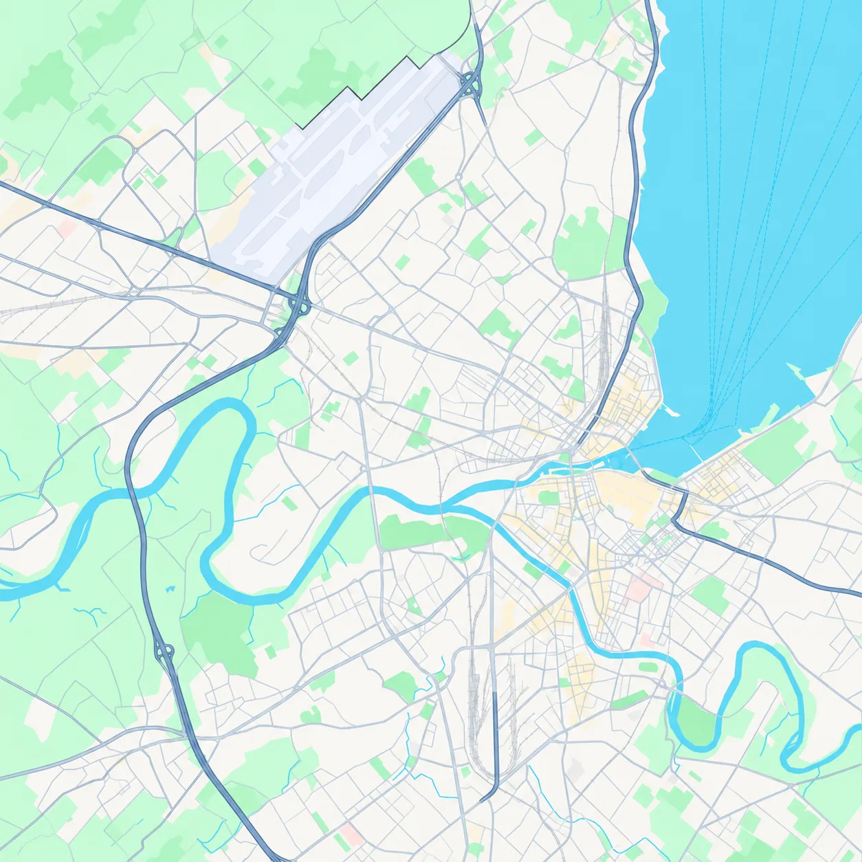 Carte indiquant l'emplacement de nos maisons à Genève